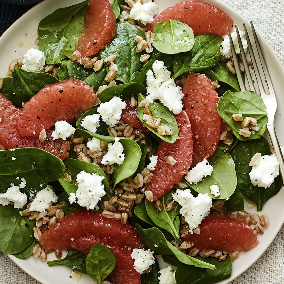 Grapefruit & Goat Cheese Salad Recipe